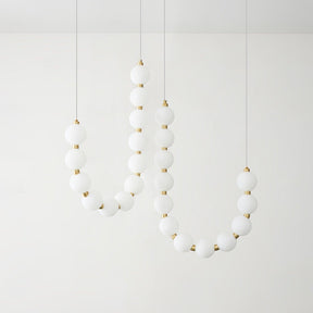 Glass Pearl Necklace Chandelier