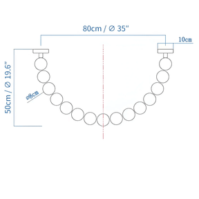 Halti Necklace Acrylic Chandelier
