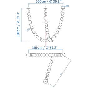 Halti Necklace Acrylic Chandelier