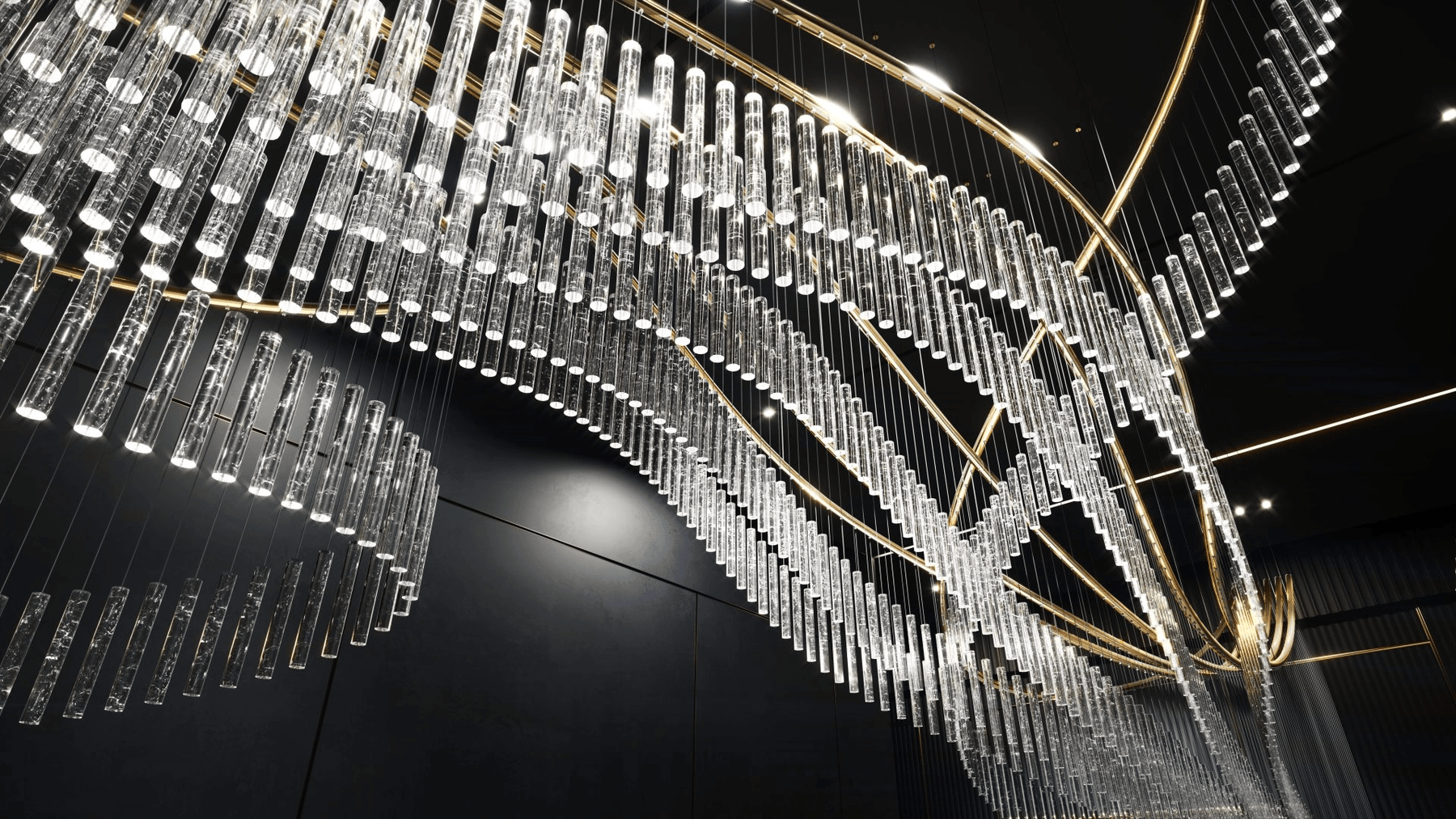 Rivella Cascade Fringe Crystal Chandelier