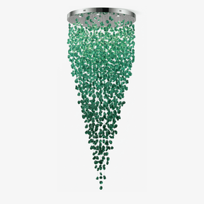 Crystal Stone Crystal Spiral Chandelier