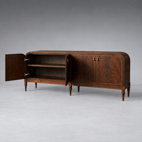 Vintage Mahogany Wood Storage Sideboard
