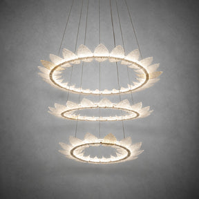 Aster Modern Foyer Large Ring Chandelier