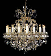 18 flames Maria Theresa crystal chandelier with crystal Almonds