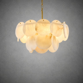 18" Round Alabaster Chandelier