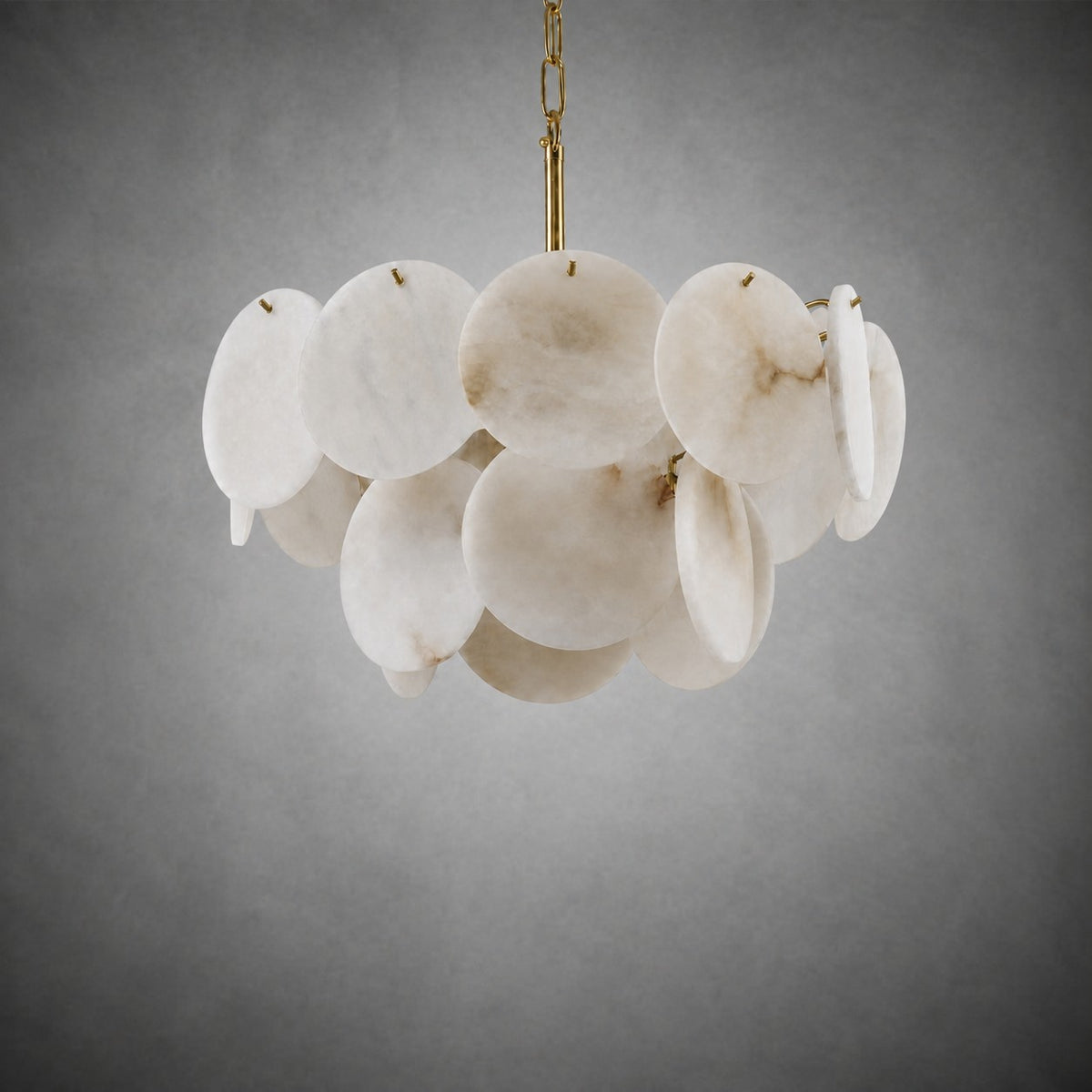 18" Round Alabaster Chandelier