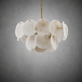 18" Round Alabaster Chandelier