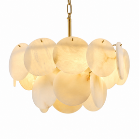 18" Round Alabaster Chandelier