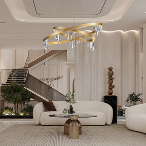 Orbit Crystal Ring Chandelier 31.5"