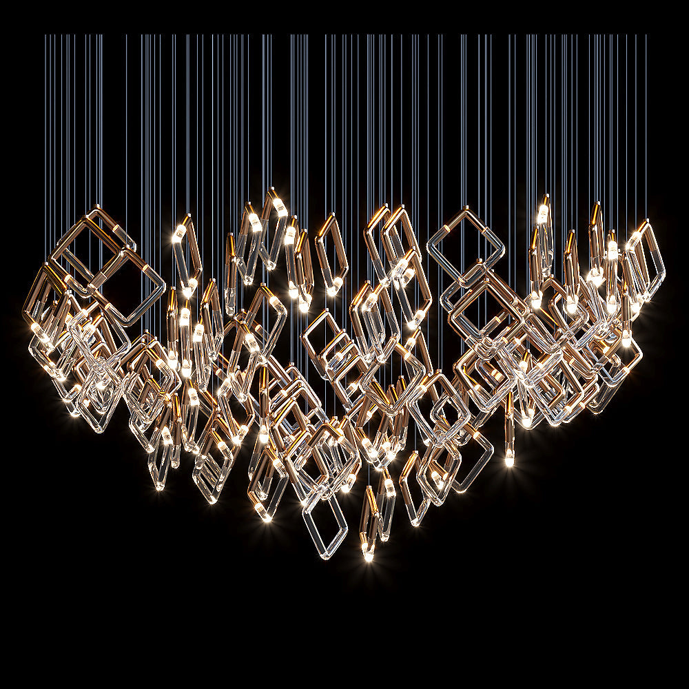 Arqelle Linear Tube Scatter Chandelier