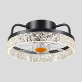 Low Profile Ceiling Fan Light with Remote 13"