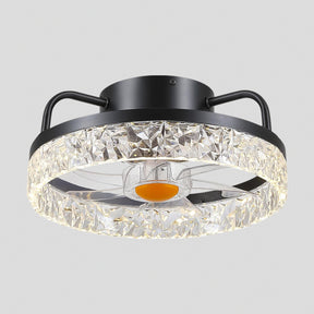 Low Profile Ceiling Fan Light with Remote 13"