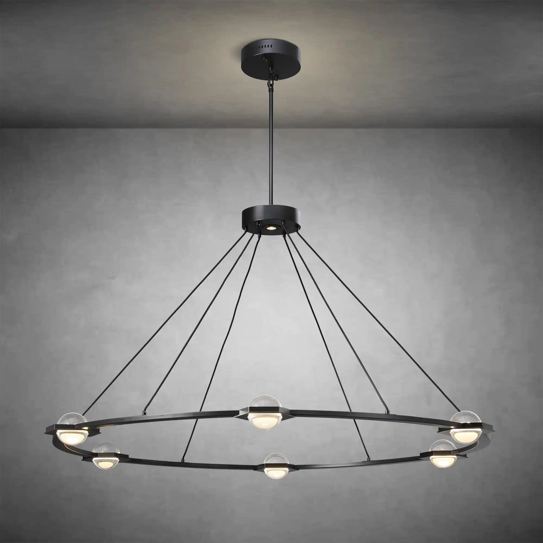 Planets Round Chandelier 60" LED Light
