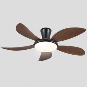 Modern LED Ceiling Fans Low Profile Ceiling Fans with Lights 6 Speeds 48"