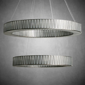 Jeunet 2-Tier Round Chandelier for Living Room
