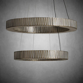 Jeunet 2-Tier Round Chandelier for Living Room