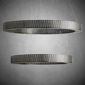 Jeunet 2-Tier Round Chandelier for Living Room