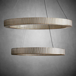 Jeunet 2-Tier Round Chandelier for Living Room