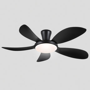 Modern LED Ceiling Fans Low Profile Ceiling Fans with Lights 6 Speeds 48"