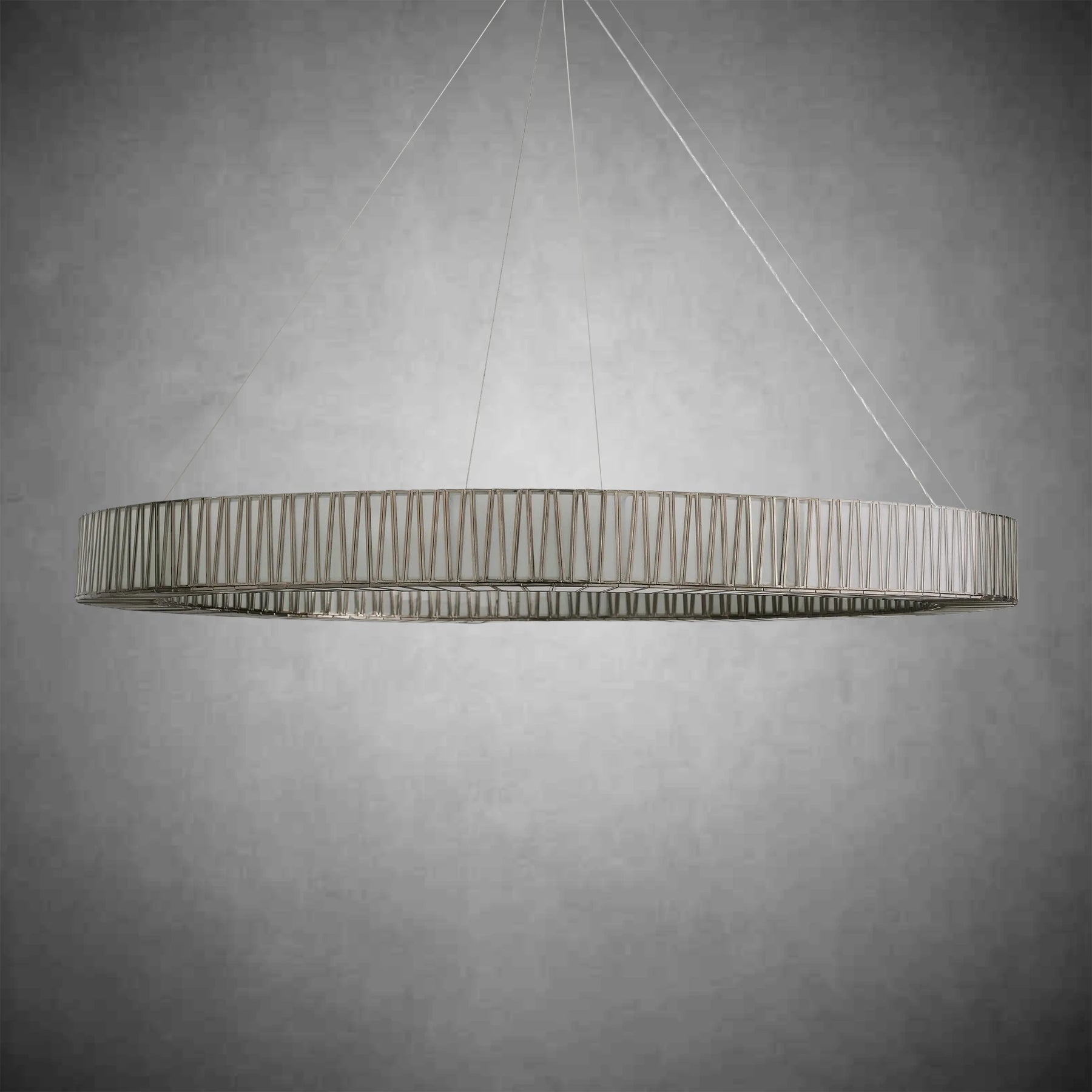 Jeunet Glass Round Chandelier 24" 36'' 42" 60''D