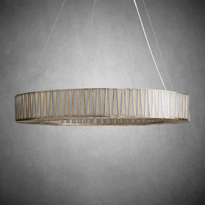 Jeunet Glass Round Chandelier 24" 36'' 42" 60''D