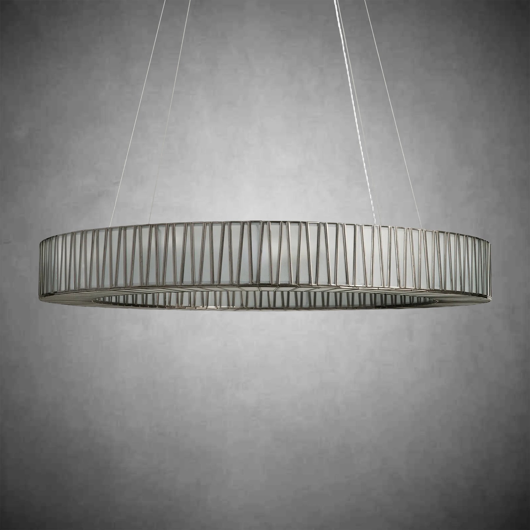 Jeunet Glass Round Chandelier 24" 36'' 42" 60''D