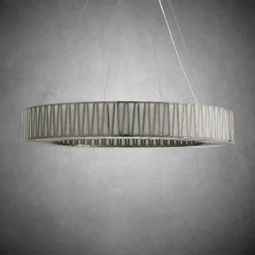 Jeunet Glass Round Chandelier 24" 36'' 42" 60''D