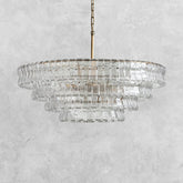 Ghiaccio Round Glass Chandelier