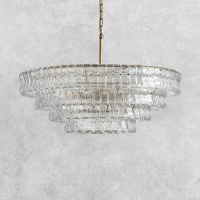 Ghiaccio Round Glass Chandelier