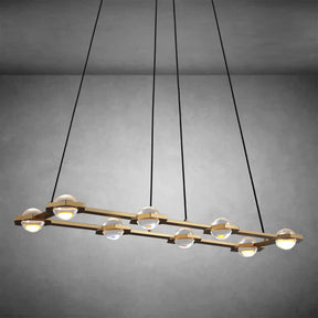 Planets Dining Room Rectangular Chandelier 54'' 72"W