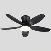 Indoor/Outdoor Recessed Black Ceiling Fan Light