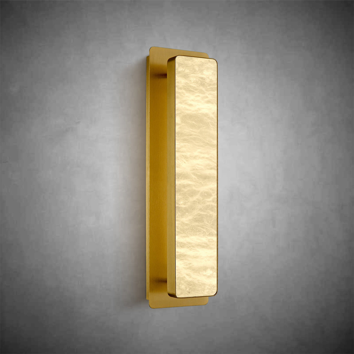 Alabaster Rectangular Bedside Lamp