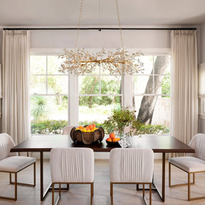 Fiore Linear Chandelier 43" 51" 68"W-Chandelier-Merlin Lamps-GOLD-43"-merlinlamps