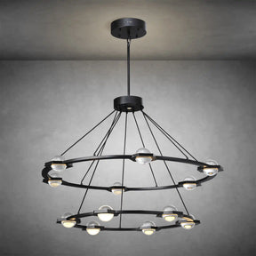 Planets 2-Tier Round Chandelier 48" LED Light