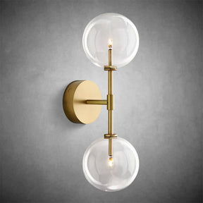 Glass Globe Linear Sconce