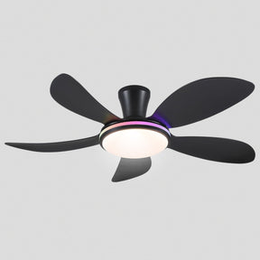 Modern LED Ceiling Fans Low Profile Ceiling Fans with Lights 6 Speeds 48"