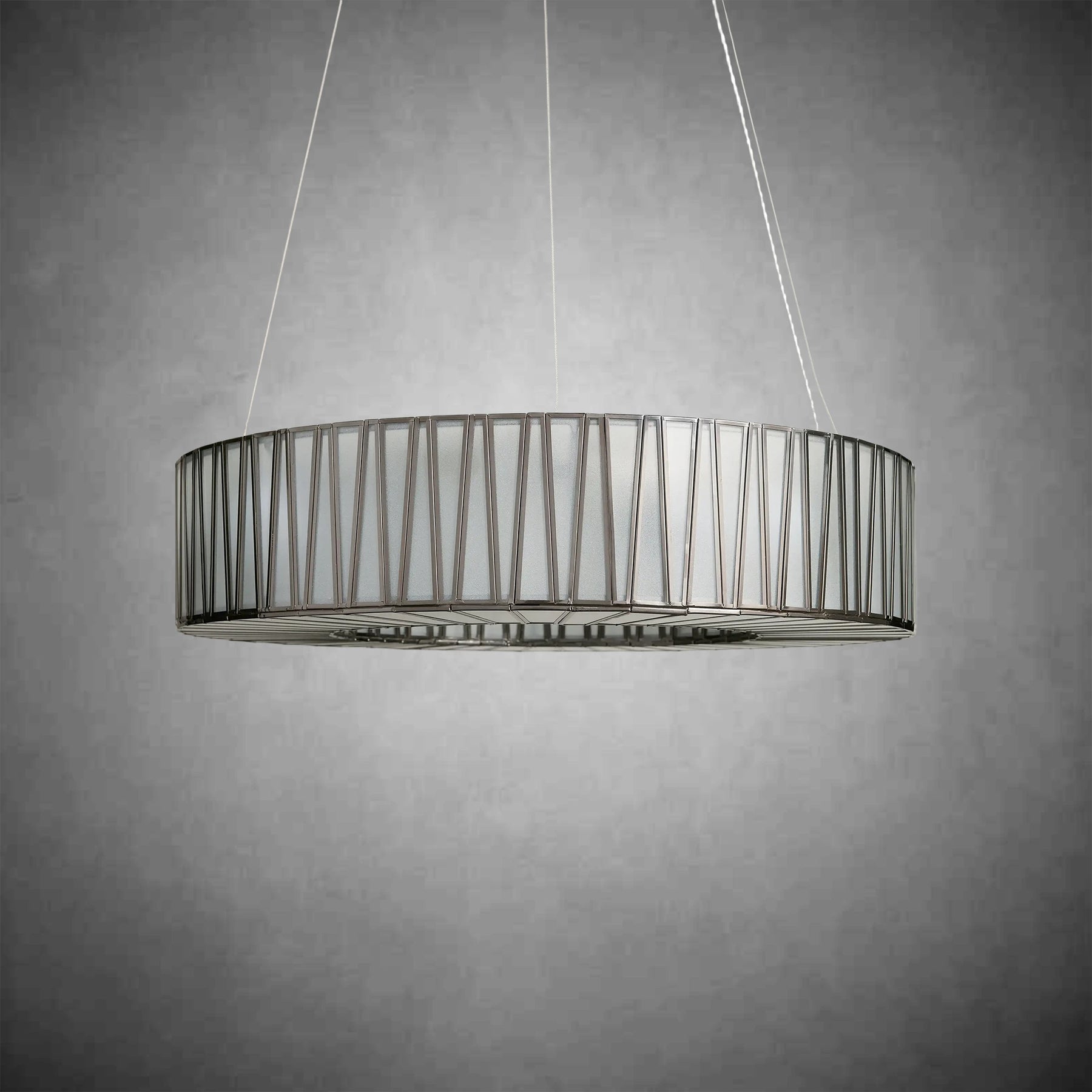 Jeunet Glass Round Chandelier 24" 36'' 42" 60''D