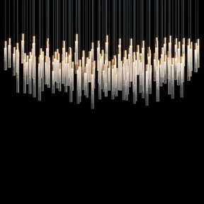 Velmora Frosted Tube Cluster Chandelier