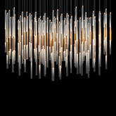 Velmora Frosted Tube Cluster Chandelier