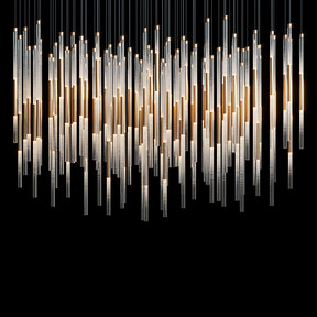 Velmora Frosted Tube Cluster Chandelier