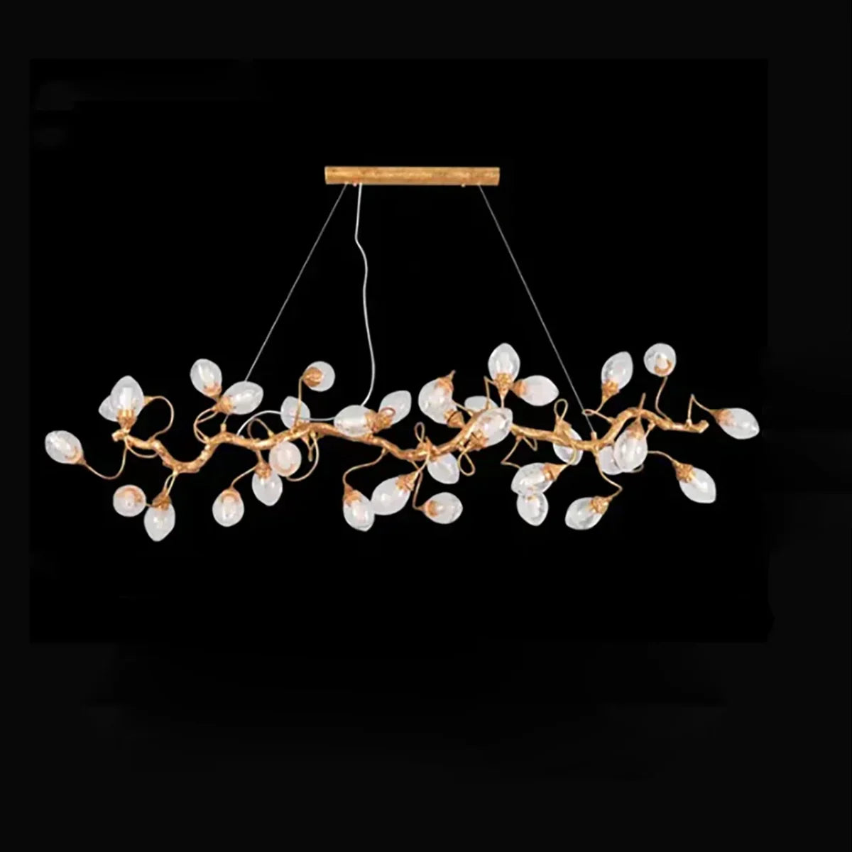 Art Clear Elegance Bubble Branch Linear Chandelier - Merlin Lamps