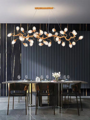 Modern Art Extra Large Branch Style Chandelier with Clear Bubble Glass Eggs for Dining Room and Living Room - Merlin Lamps