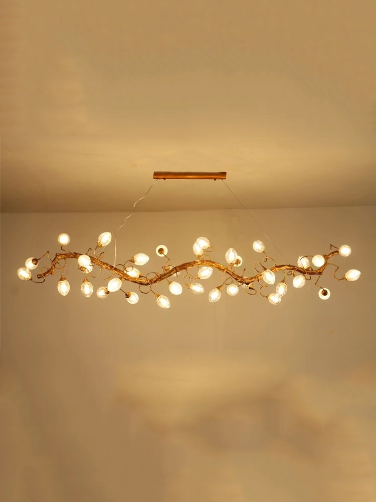 Modern Art Extra Large Branch Style Chandelier with Clear Bubble Glass Eggs for Dining Room and Living Room - Merlin Lamps