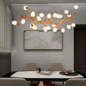 Modern Art Extra Large Branch Style Chandelier with Clear Bubble Glass Eggs for Dining Room and Living Room - Merlin Lamps