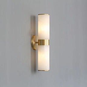 Merlin Althea Modern Sutton Linear Alabaster Wall Sconce, Wall Lamp For Living Room, Bathroom