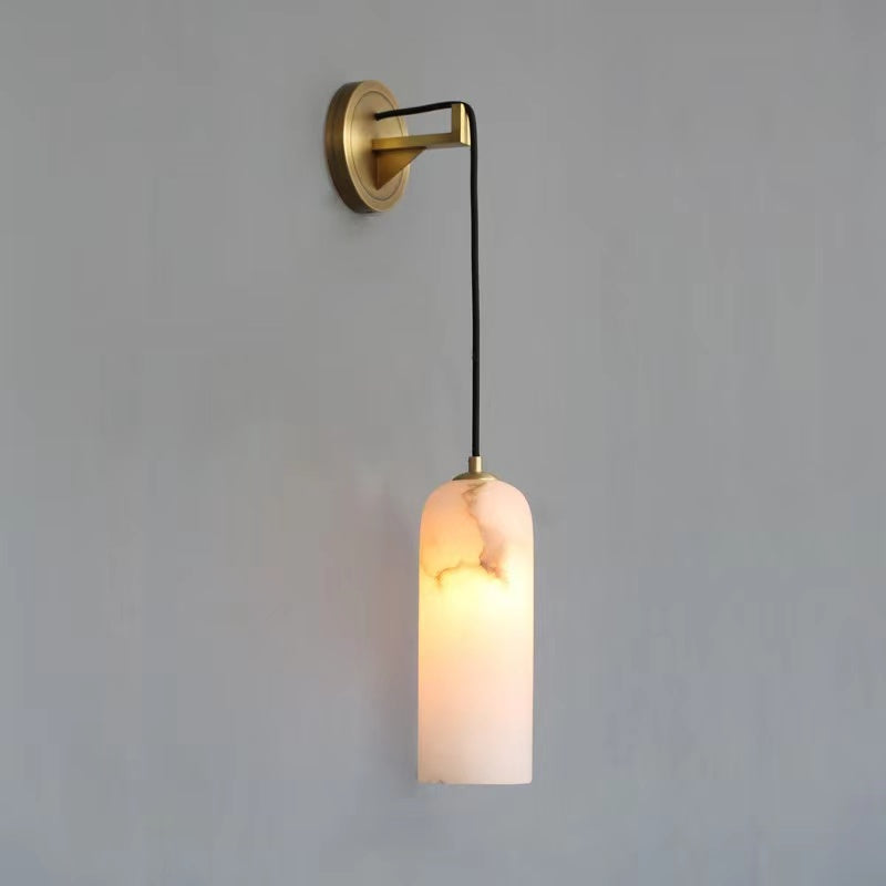 Louise Modern Alabaster Wall Sconce, Wall Lamp For Living Room,Bedroom Wall Light Fixtures J-CHANDELIER   