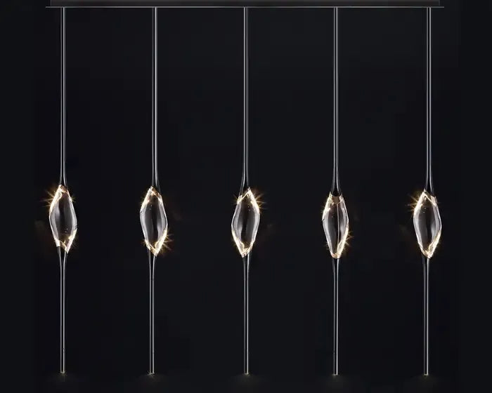 Pezzo Modern Crystal Linear Chandelier Lighting L51'' 59''