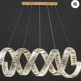 Modern Ring Crystal Chandelier for Dining Room