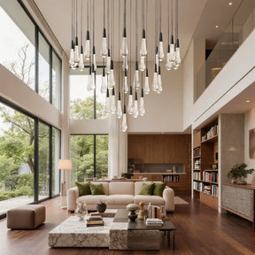 Soltaire Round Chandelier 17" 24" 36“ 58“