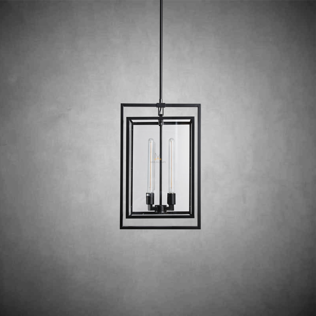 Becker Glass Lantern Modern Pendant